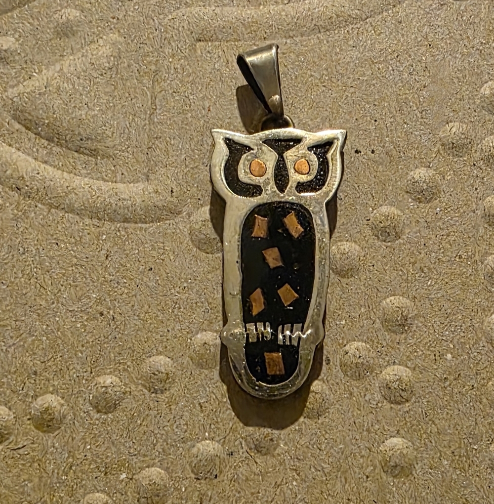 Vintage 60s Era Owl Pendant